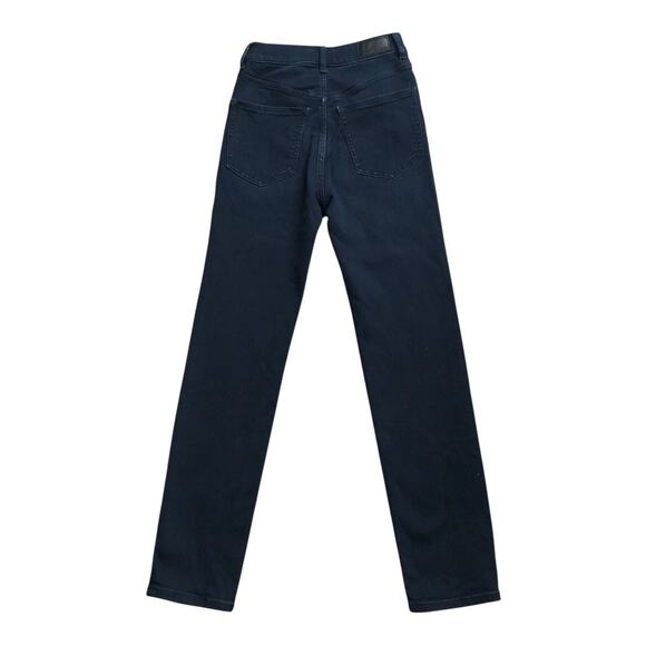 EXPRESS Womens Size 00 R Slim Super High Rise Denim Perfect Dark Wash Blue Jeans - Picture 2 of 6